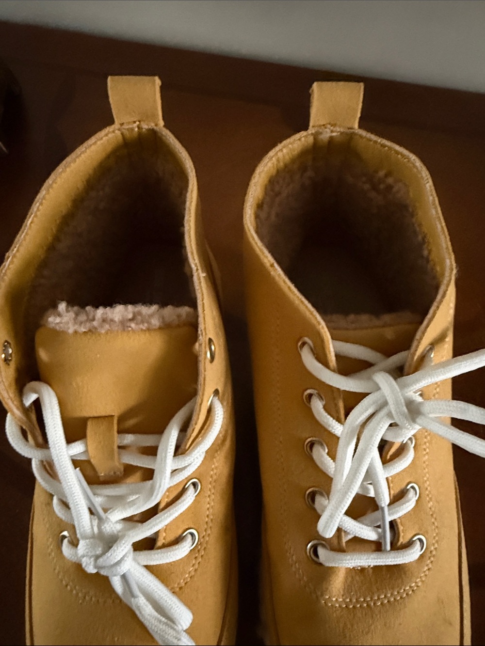 Ilse Jacobsen women Mustard Yellow suede Lace-Up boots - Picture 3 of 5